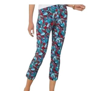 Soft Surroundings Supria colorful crop stretchy pants - L.           L23